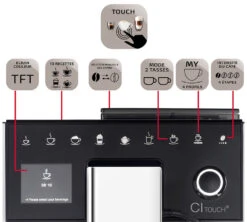 Melitta Caffeo CI-Touch Noire F630-102 Garantie 3 Ans -Vente De Café 3 melitta caffeo ci touch f630 102