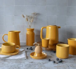 Mugs Isothermes OGO Living En Grès Jaune 20cl X2 6 Mugs Isothermes OGO Living En Grès Jaune 20cl X2 -Vente De Café 7912132 3 1