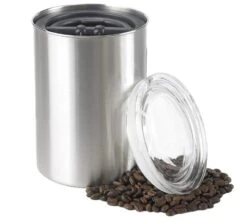Boîte Conservatrice Inox Argent Avec Vide D'air 500g - Airscape