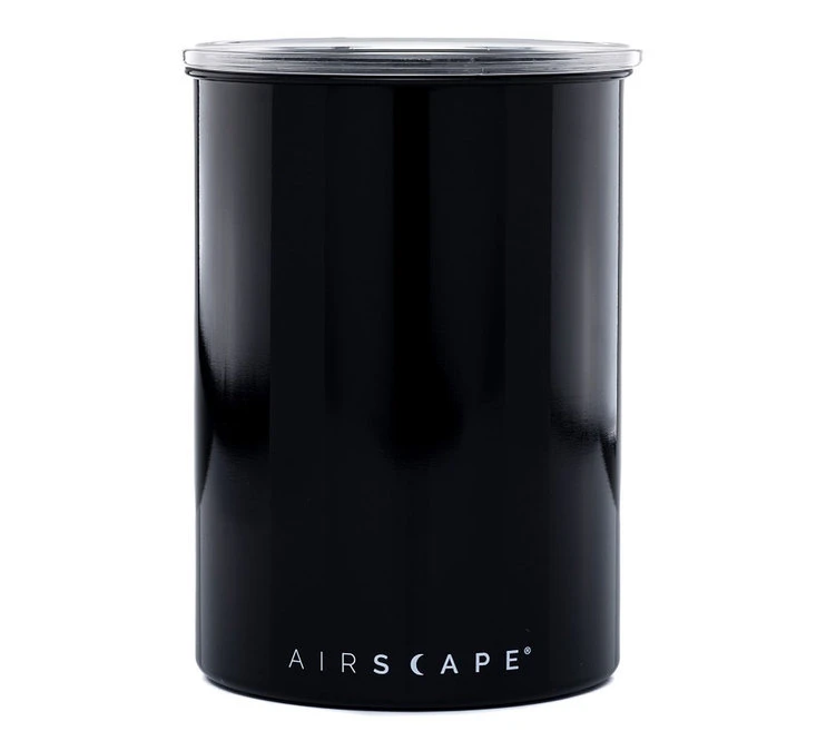 Boîte Conservatrice Inox Noir Brillant Avec Vide D'air 500g - Airscape 1 Boîte Conservatrice Inox Noir Brillant Avec Vide D'air 500g - Airscape