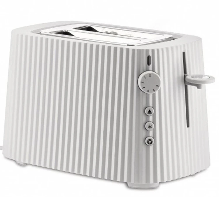 Grille-Pain électrique - 2 Fentes - Blanc Plissé- Alessi 1 Grille-Pain électrique - 2 Fentes - Blanc Plissé- Alessi