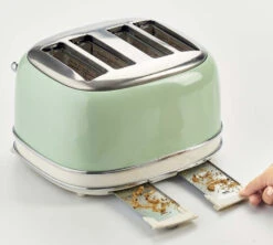 Grille Pain - Vintage 156 4 Fentes Vert- 00C015604AR0 - ARIETE -Vente De Café ariete 4 vintage vert4