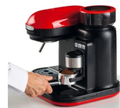 Machine Expresso Avec Broyeur ARIETE Moderna 1318 Rouge -Vente De Café ariete moderna rouge 2
