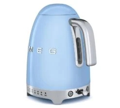 Bouilloire SMEG KLF04PBEU Bleu Azur - Température Réglable + Offre Cadeau -Vente De Café bouil azur bouton