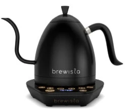 Bouilloire Col De Cygne Artisan Gooseneck Black/Black 1L - Brewista