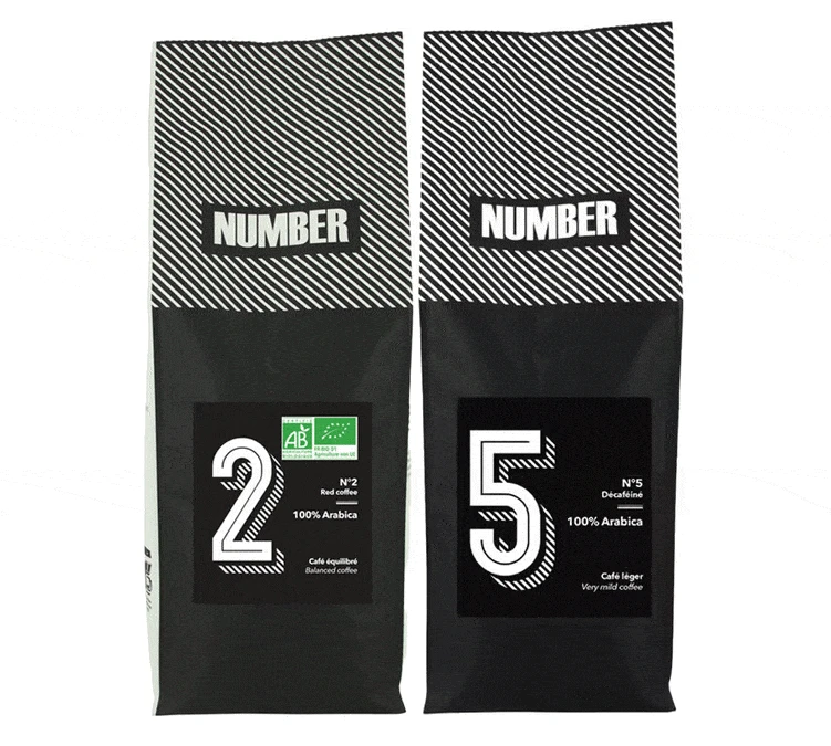 2kg Café En Grain Bio 100% Arabica Number N°2 Et 5 - Number 1 2kg Café En Grain Bio 100% Arabica Number N°2 Et 5 - Number