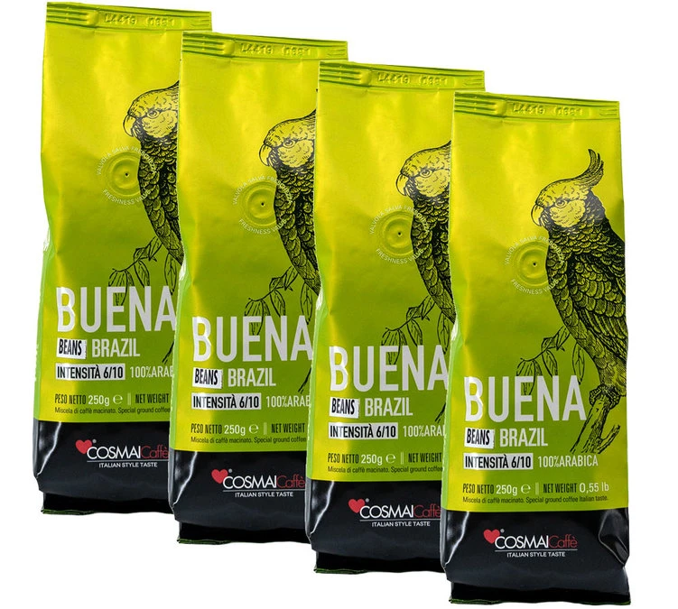 Café En Grains Brésil Buena - 100% Arabica - 1kg - Cosmai 1 Café En Grains Brésil Buena - 100% Arabica - 1kg - Cosmai