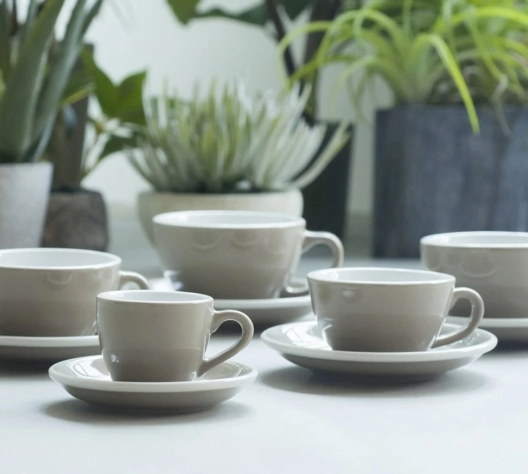 6 Tasses Cappuccino Et Sous-tasses Egg 20 Cl Teal - Loveramics 6 6 Tasses Cappuccino Et Sous-tasses Egg 20 Cl Teal - Loveramics – Image 6