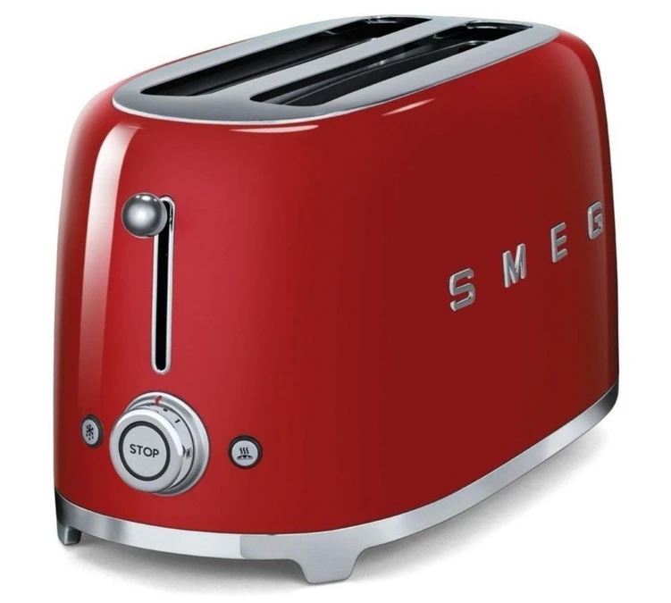 Grille-pain TSF02RDEU 4 Tranches Rouge - SMEG 2 Grille-pain TSF02RDEU 4 Tranches Rouge - SMEG – Image 2