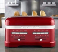 Toaster KitchenAid 5KMT4205ECA Artisan Rouge Pomme D'Amour - 4 Fentes -Vente De Café gp rouge 4