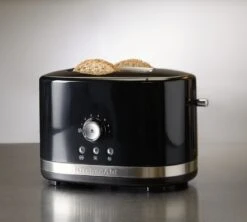 Toaster KitchenAid 5KMT2116EER Noir Onyx 2 Fentes -Vente De Café gpnoir kitchamb