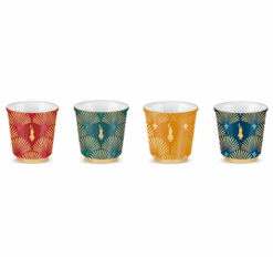4 Tasses Déco Glamour - 33 Cl - BIALETTI -Vente De Café image secondaire tasses 1.0