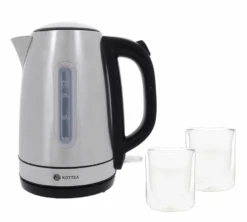 Bouilloire KT101 1.7L Inox + Verre Pylano + Offre Cadeau KOTTEA