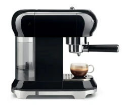 Set Petit-Déjeuner Machine Expresso ECF01BLEU Et Moulin à Café CGF01BLEU Noir - SMEG -Vente De Café machine smeg