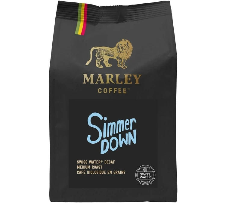 Café En Grain Bio Marley Coffee Simmer Down Décaféiné - 227g 1 Café En Grain Bio Marley Coffee Simmer Down Décaféiné - 227g