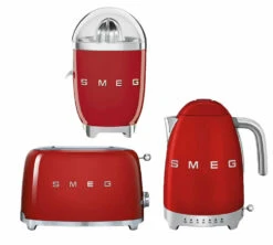 Set Petit-Déjeuner (Toaster - Presse Agrumes - Bouilloire) Rouge - SMEG