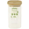 Boîte De Conservation Carrée - En Verre Et Bambou 1.4L - PEBBLY