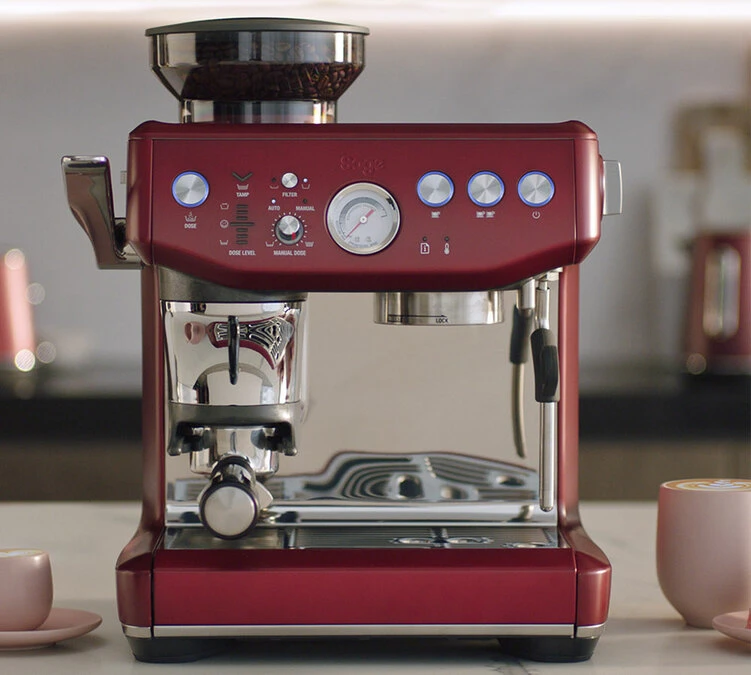 Machine Expresso SAGE Barista Express Impress SES876RVC4EEU1 Rouge Velours 2 Machine Expresso SAGE Barista Express Impress SES876RVC4EEU1 Rouge Velours – Image 2