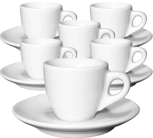 6 Tasses Expresso Et Sous-tasses Porcelaine 5,5 Cl Palermo - Ancap 1 6 Tasses Expresso Et Sous-tasses Porcelaine 5,5 Cl Palermo - Ancap