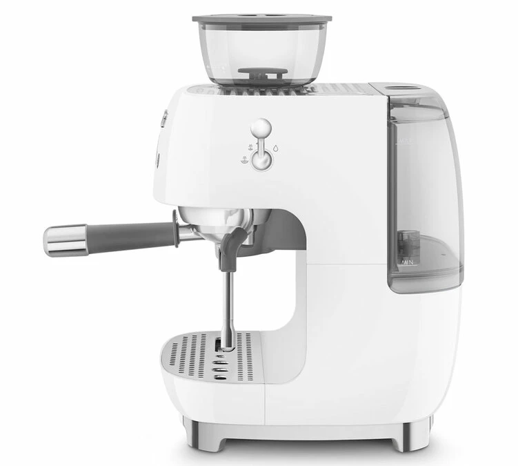 Machine Expresso SMEG EGF03WHEU Blanche Années 50 Avec Moulin Intégré 2 Machine Expresso SMEG EGF03WHEU Blanche Années 50 Avec Moulin Intégré – Image 2