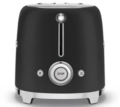 Grille-pain SMEG TSF01BLMEU 2 Tranches Noir Mat -Vente De Café smeg grilpain noirmat3