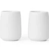 Lot De 2 Tasses Nicola En Porcelaine Blanche 15cl - Viva Scandinavia