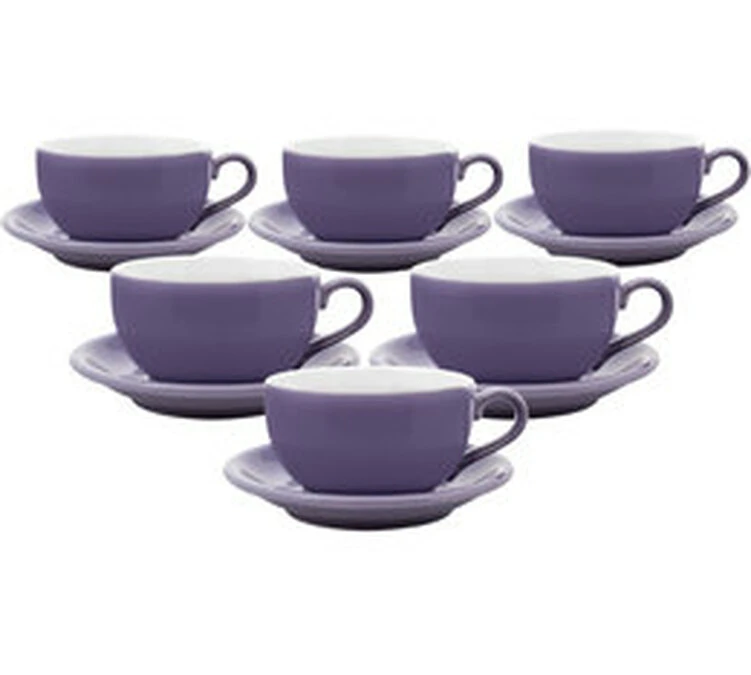 Tasses - ORIGAMI - Tasses Et Sous Tasses Latte Bowl Violet 25cl X6 1 Tasses - ORIGAMI - Tasses Et Sous Tasses Latte Bowl Violet 25cl X6