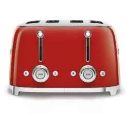 Toaster Smeg TSF03RDEU 4 Tranches Rouge -Vente De Café toast4tr rg