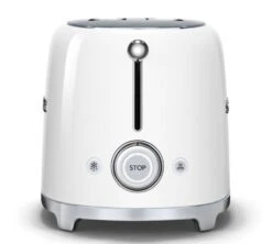 Grille-pain TSF01WHEU 2 Tranches Blanc - SMEG 6 Grille-pain TSF01WHEU 2 Tranches Blanc - SMEG -Vente De Café toast blc cote