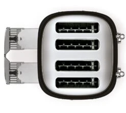 Grille-pain Smeg TSF03BLEU 4 Tranches - Noir -Vente De Café toaster4tr noir2