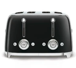 Grille-pain Smeg TSF03BLEU 4 Tranches - Noir -Vente De Café toaster4tr noir4
