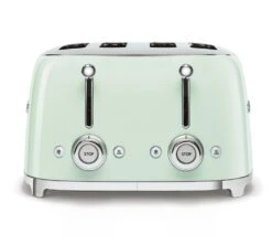 Grille-pain TSF03PGEU 4 Tranches Vert D'Eau - SMEG -Vente De Café toaster4tr vert3