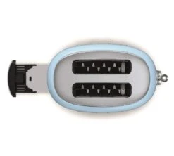 Grille-pain TSF01PBEU 2 Tranches Bleu Azur - SMEG -Vente De Café toaster azur fentes