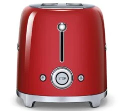 Grille-pain SMEG TSF01RDEU 2 Tranches Rouge -Vente De Café toaster rouge boutons