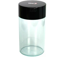 Boite Conservatrice Avec Vide D'air 400gr/1.3L Noir Et Transparente - Coffeevac